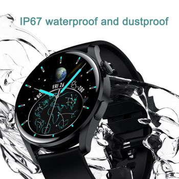 Smartwatch męski Hagen HC22 SET na niebieskim pasku silikonowym ⌚ z bluetooth 📲   (6).jpg